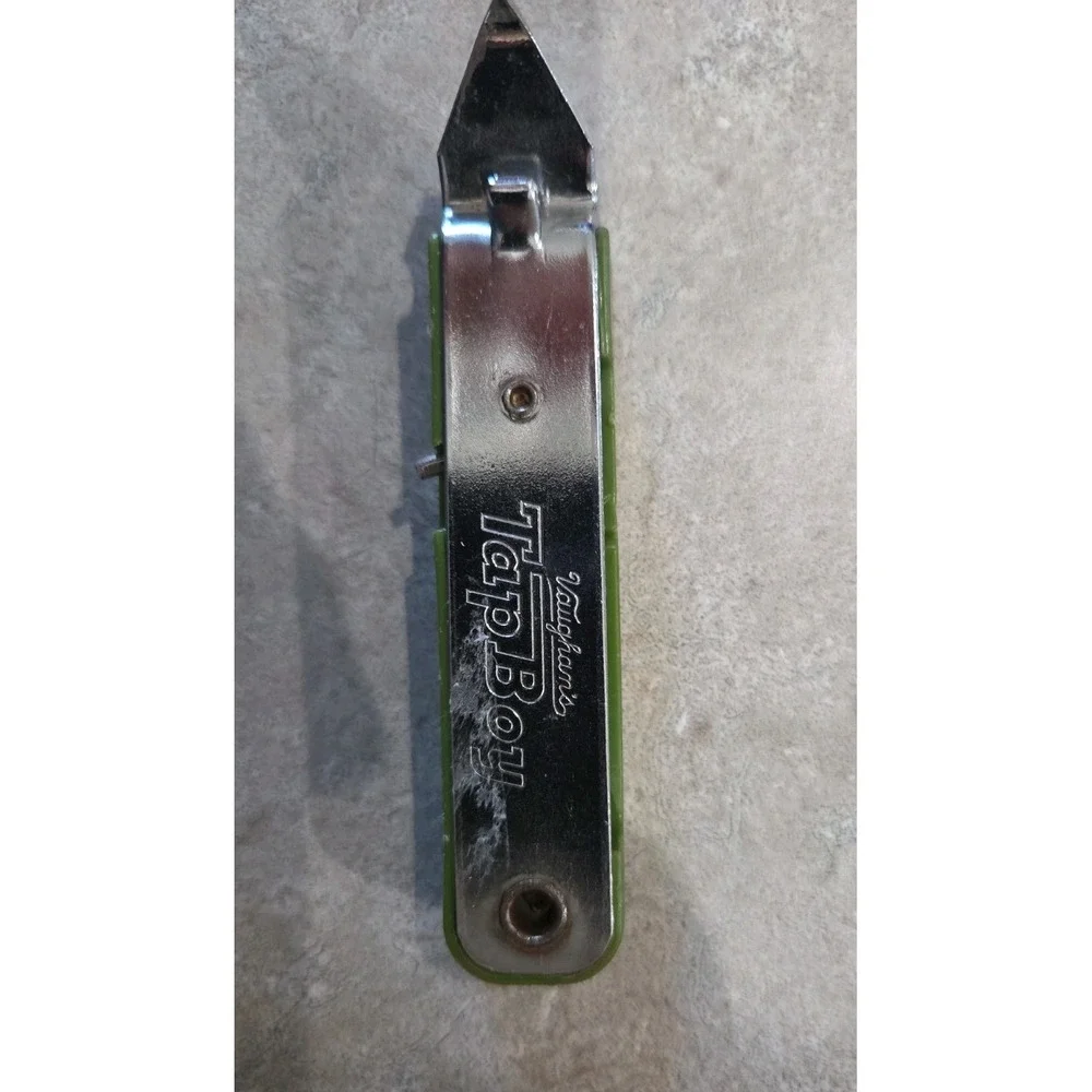 Vintage Vaughan's Tap Boy Bottle Opener w/ Corkscrew Avocado Green Chicago USA
